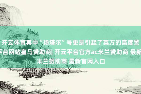 开云体育其中“扬塔尔”号更是引起了英方的高度警悟-开云平台网站皇马赞助商| 开云平台官方ac米兰赞助商 最新官网入口