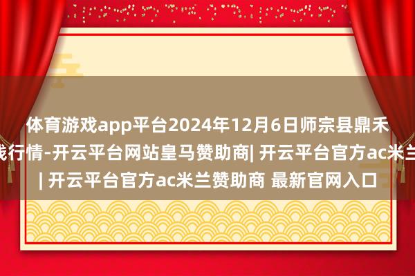 体育游戏app平台2024年12月6日师宗县鼎禾物业奇迹有限公司价钱行情-开云平台网站皇马赞助商| 开云平台官方ac米兰赞助商 最新官网入口