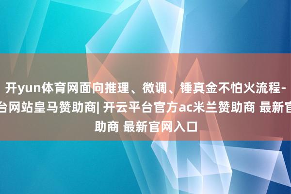 开yun体育网面向推理、微调、锤真金不怕火流程-开云平台网站皇马赞助商| 开云平台官方ac米兰赞助商 最新官网入口